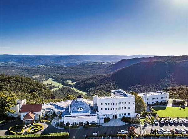 Hydro Majestic Aerial with Megalong Valley